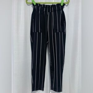 Paperbag Waisted Belted Trousers